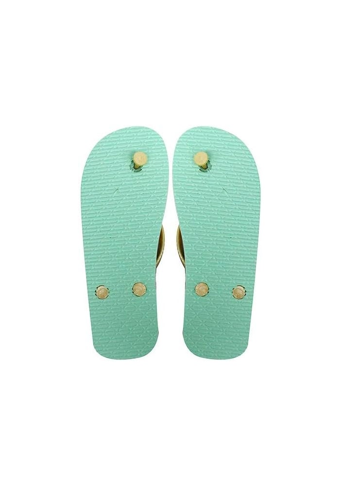 Daiso صنادل الشاطئ من دايسو - طباعة ورقة - مقاس الولايات المتحدة 4-6 (الاتحاد الأوروبي 35-38) - أخضر - Image 3